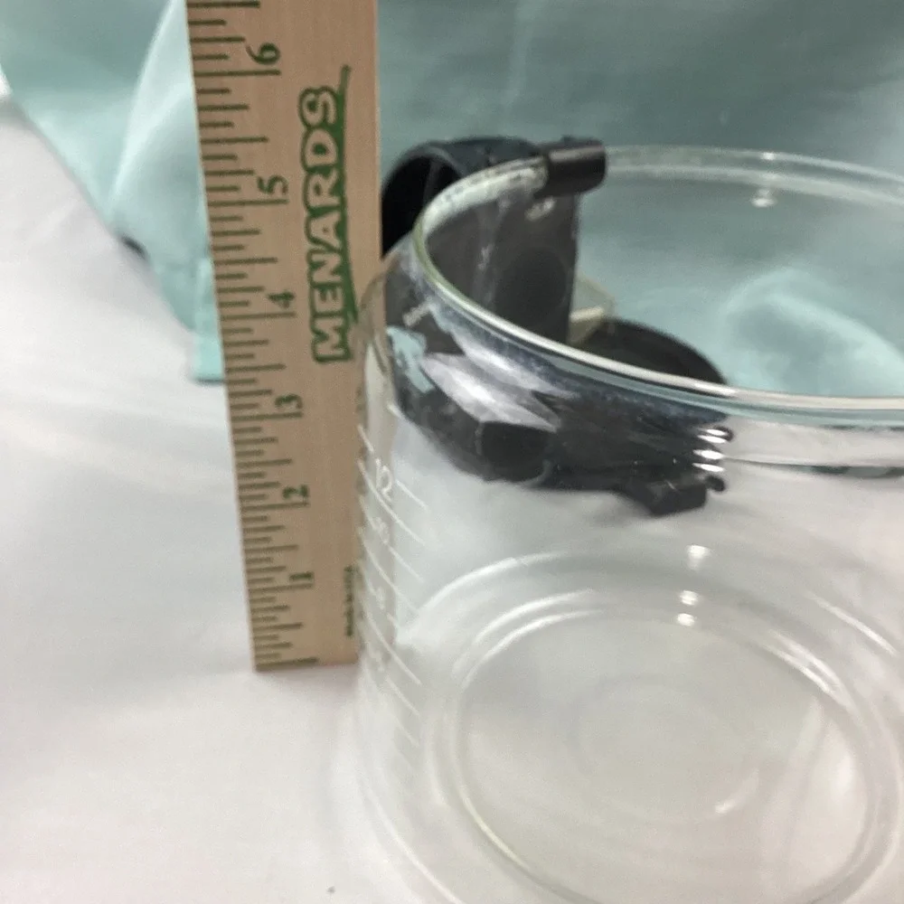 Braun 12 Cup Replacement Glass Coffee Carafe Black Handle Lid Clear